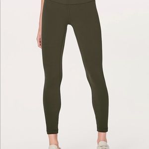 Lululemon Align 2 olive green